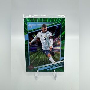 Lionel Messi DONRUSS Green Laser No. 1